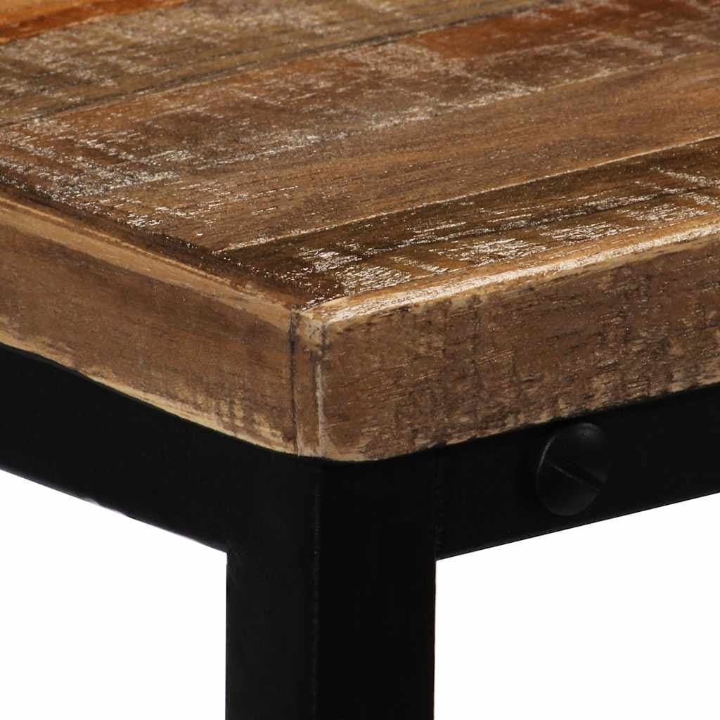 Solid Reclaimed Teak Console Table in Brown