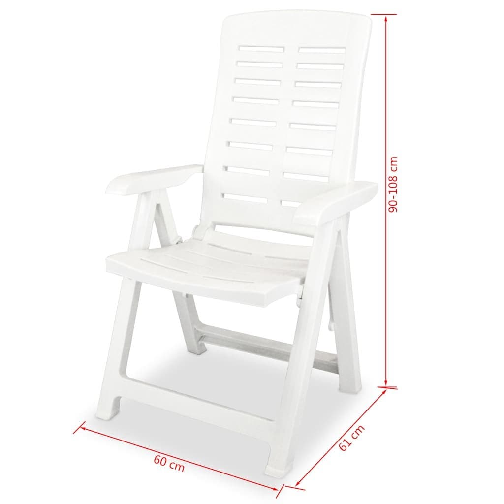 Outdoor Folding Garden Chairs Set of 6
