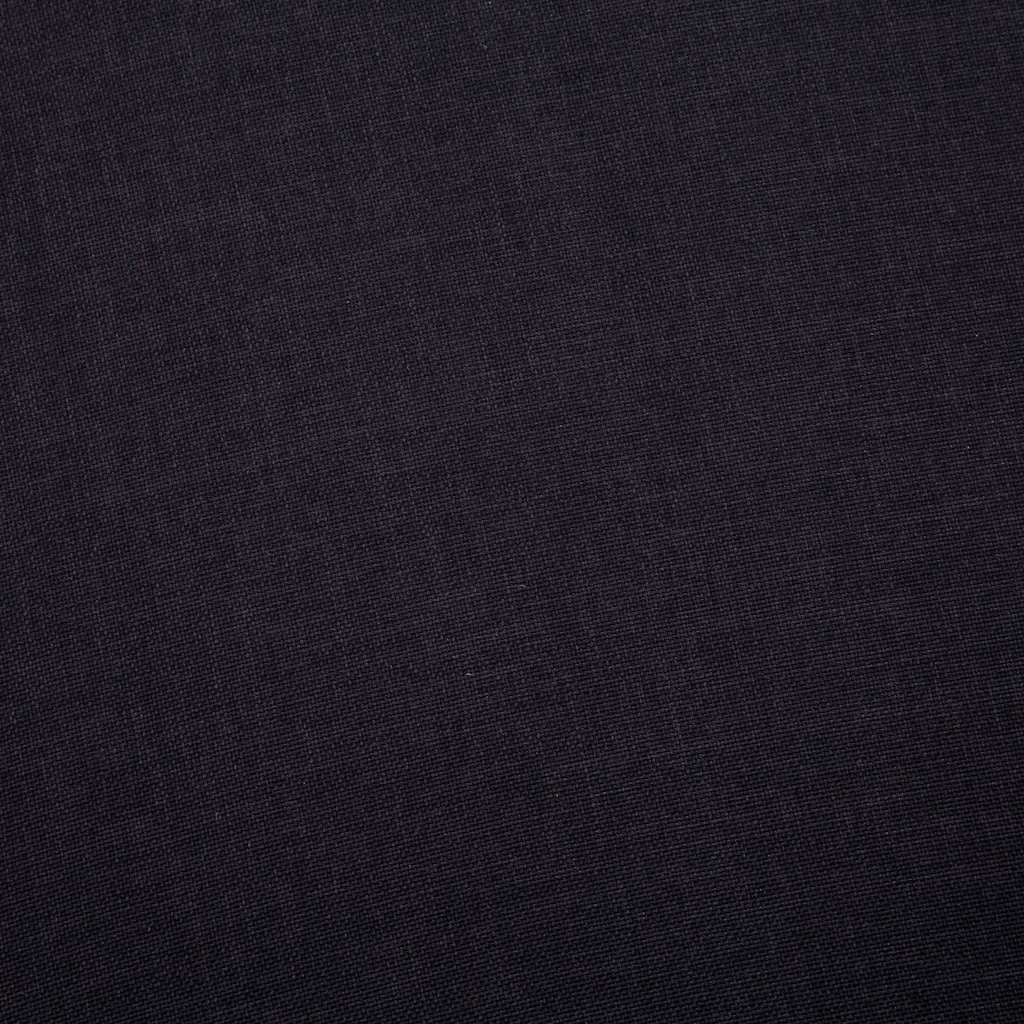 Black Fabric 2-Seater Sofa with Removable Covers