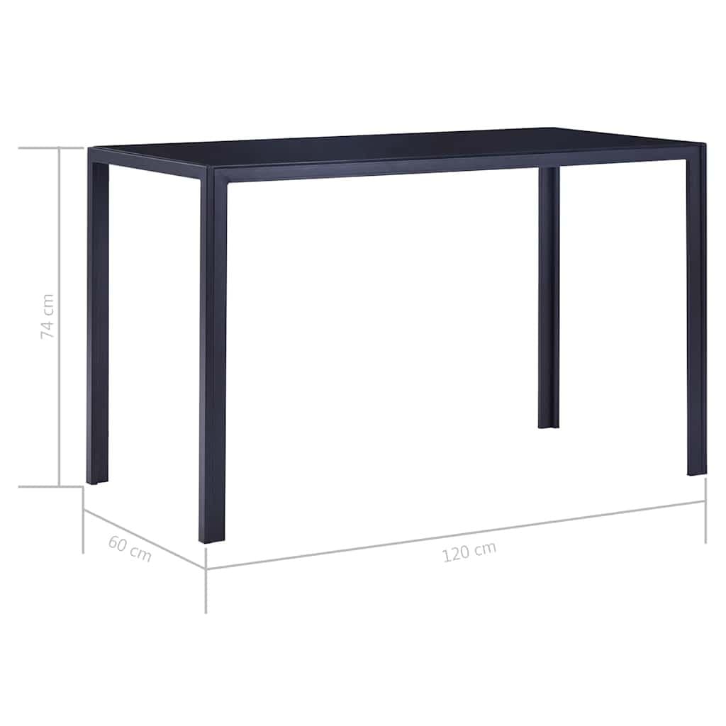 7-Piece Dining Set with Glass Top and Chairs