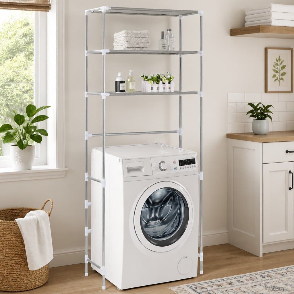 3-Tier Storage Rack for Laundry Machines