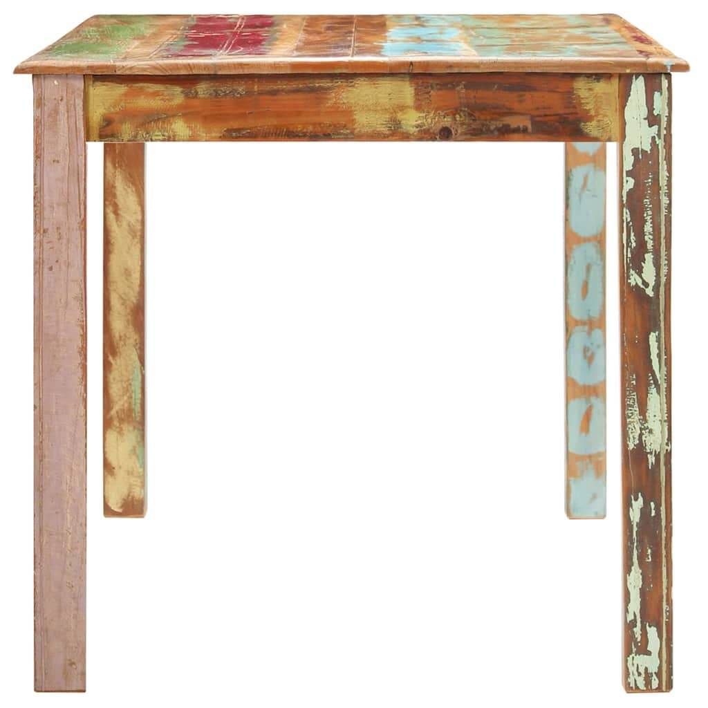 Dining Table Solid Reclaimed Wood 160x80x76 cm Kitchen Room Furniture