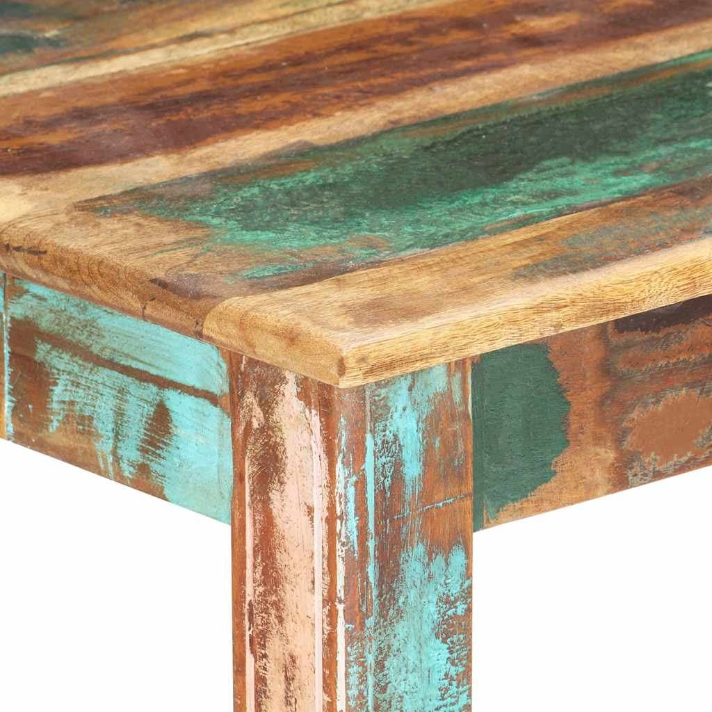 Dining Table Solid Reclaimed Wood 160x80x76 cm Kitchen Room Furniture
