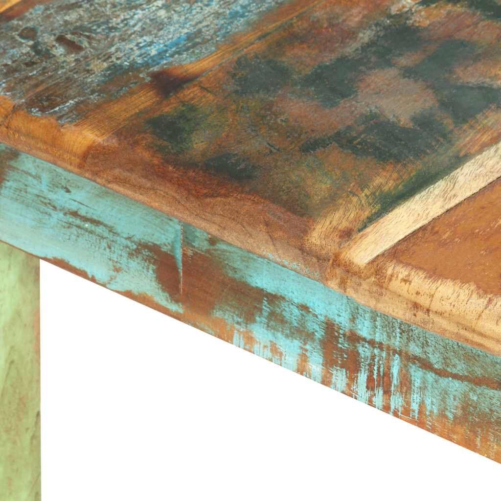 Dining Table Solid Reclaimed Wood 160x80x76 cm Kitchen Room Furniture