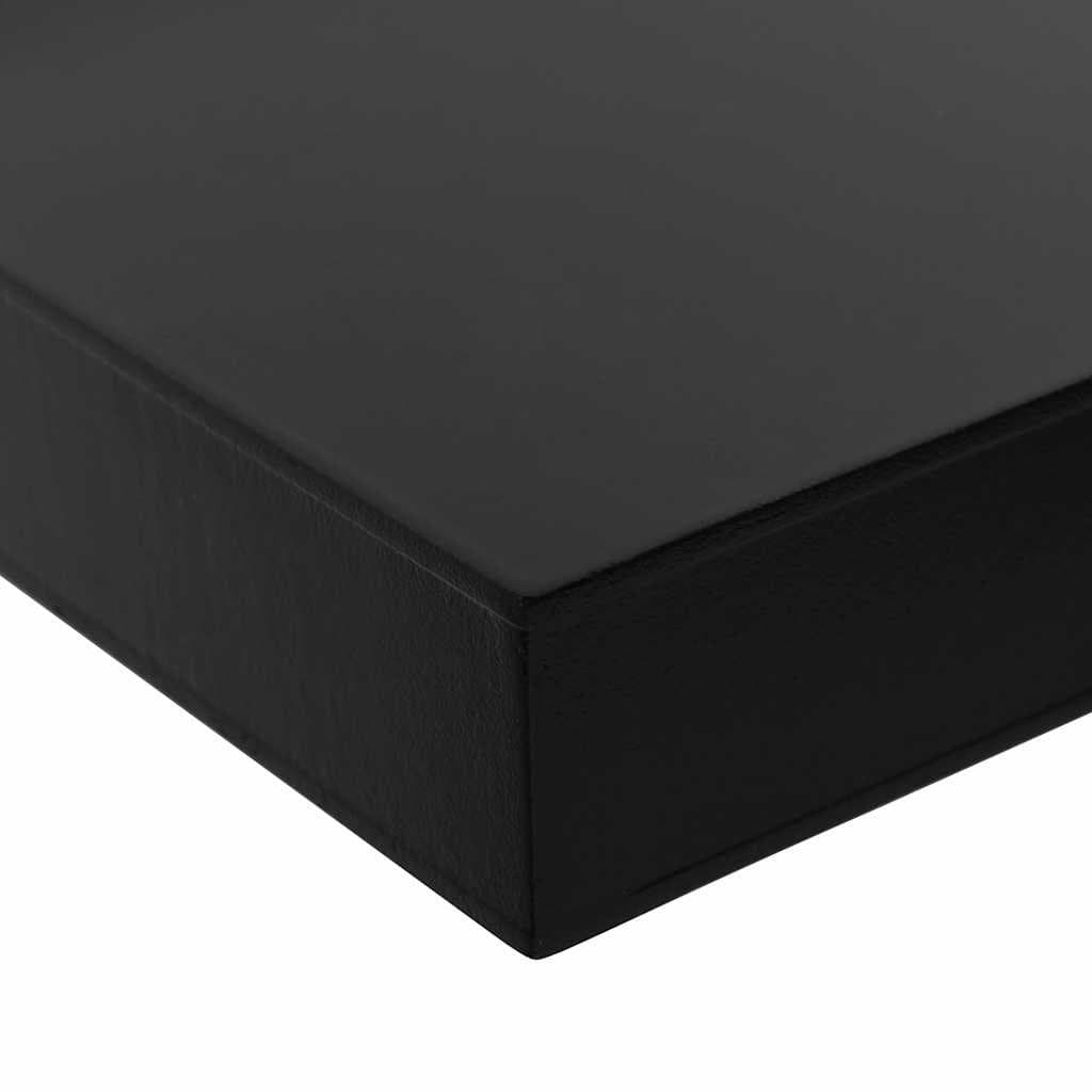 Floating Wall Shelves 2 Pieces Black Display Ledges Storage Home Decor