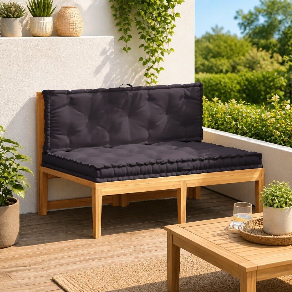 Anthracite Cotton Cushions for Pallet Seating