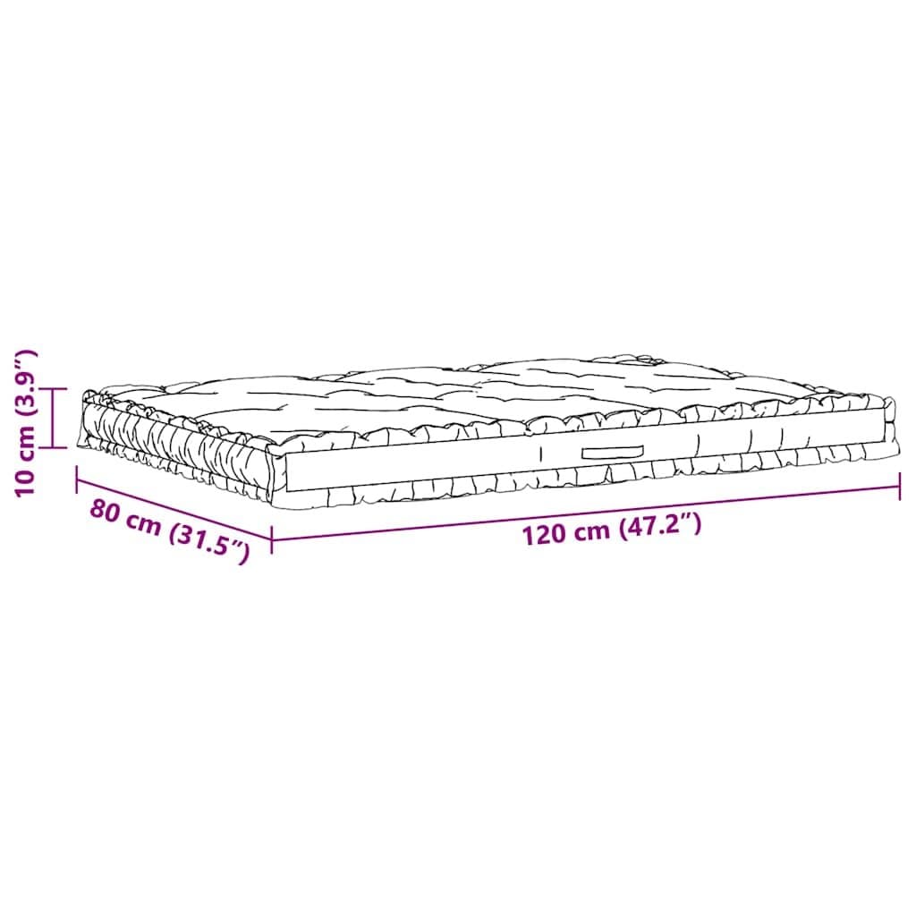 Anthracite Cotton Cushions for Pallet Seating