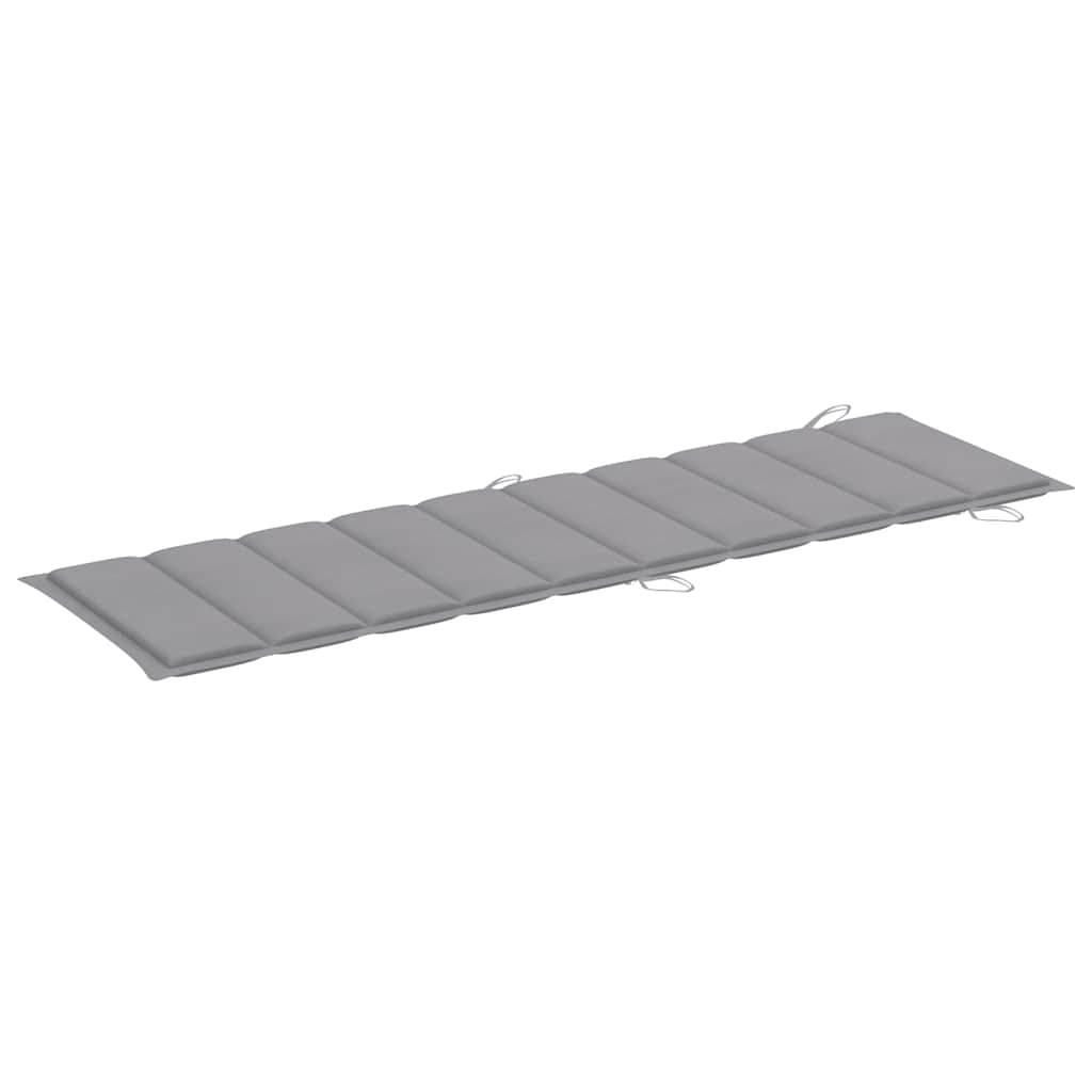 Wooden Sun Lounger with Cushion for Outdoor Relaxation