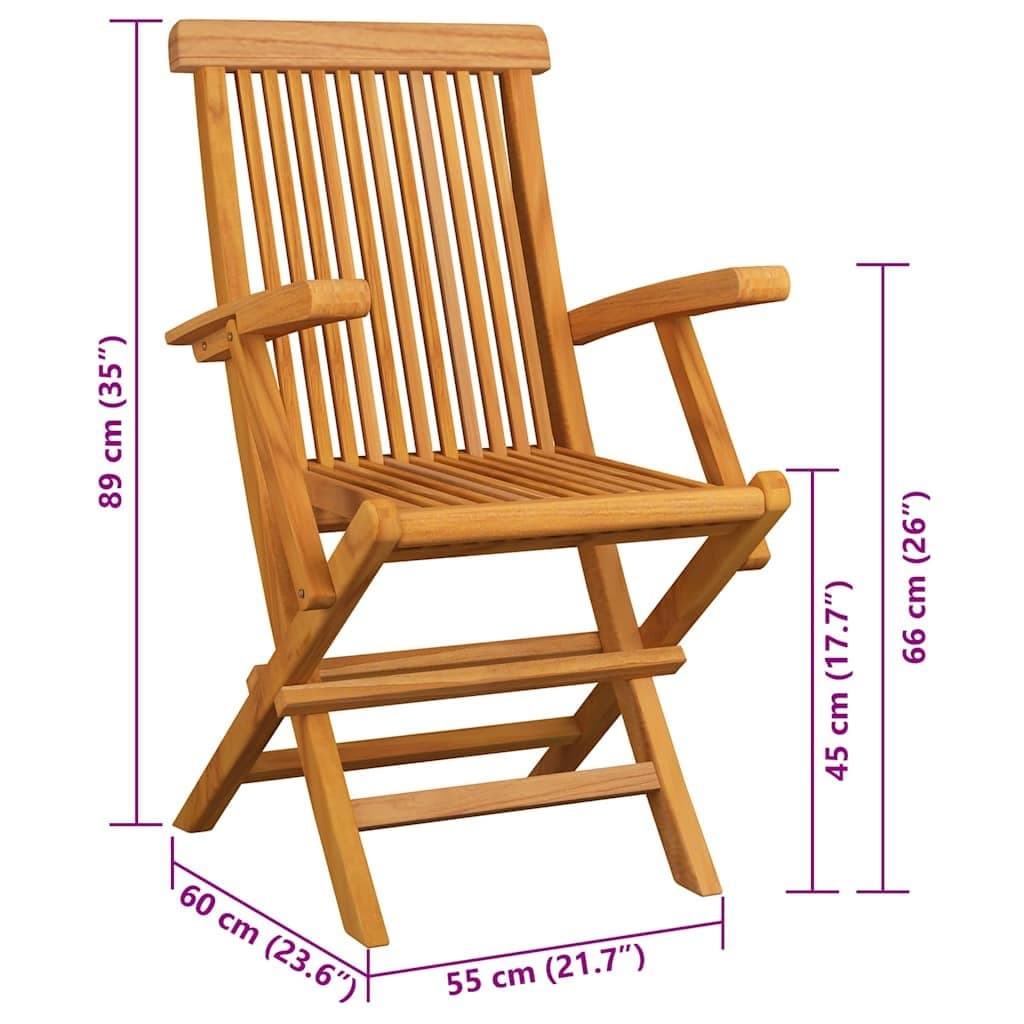 Set of 6 Outdoor Wooden Garden Chairs with Grey Cushions