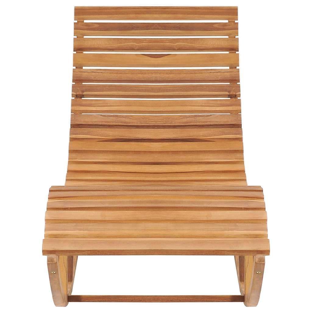 Rocking Sun Lounger with Cushion Outdoor Garden Patio Relaxing Furniture