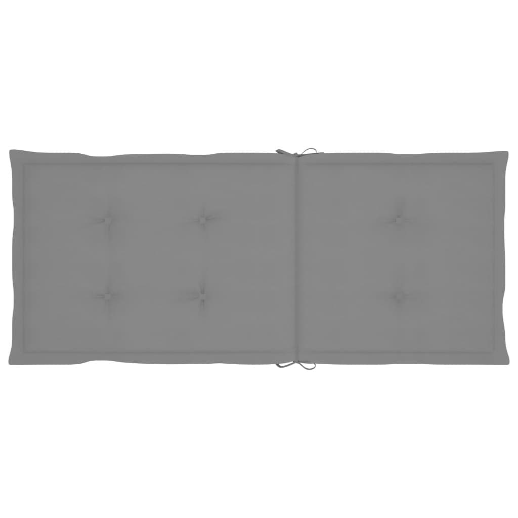 Outdoor Reclining Chairs Set 3pcs Garden Armchairs with Cushions Wood