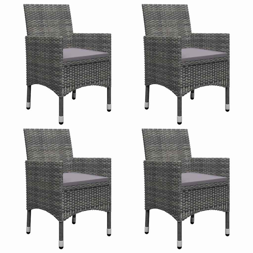 5-Piece Outdoor Dining Set in Grey