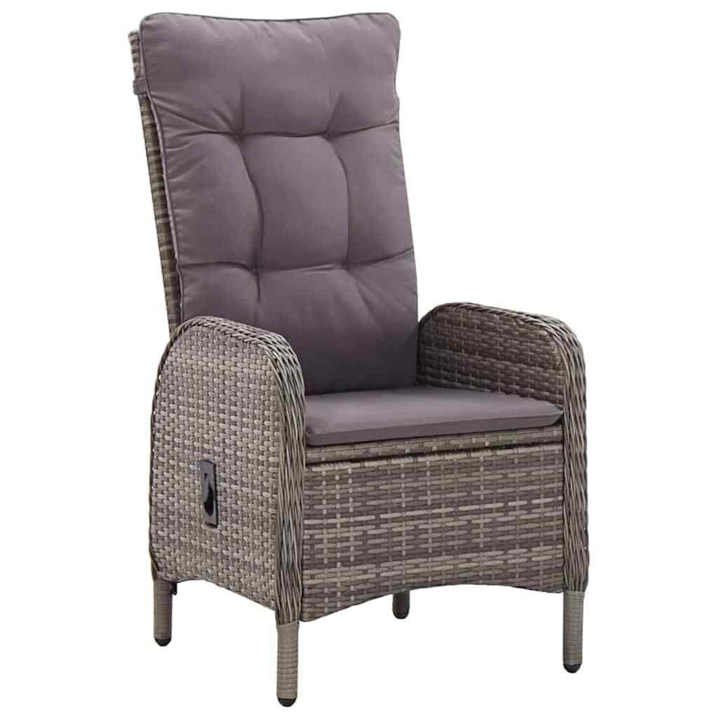 5 Piece Outdoor Dining Set in Grey Acacia Wood