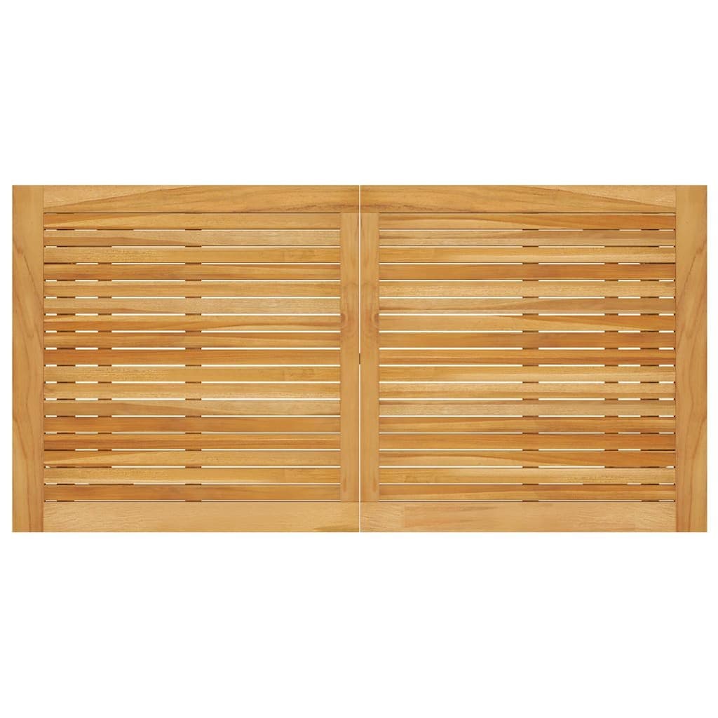 5 Piece Outdoor Dining Set in Grey Acacia Wood
