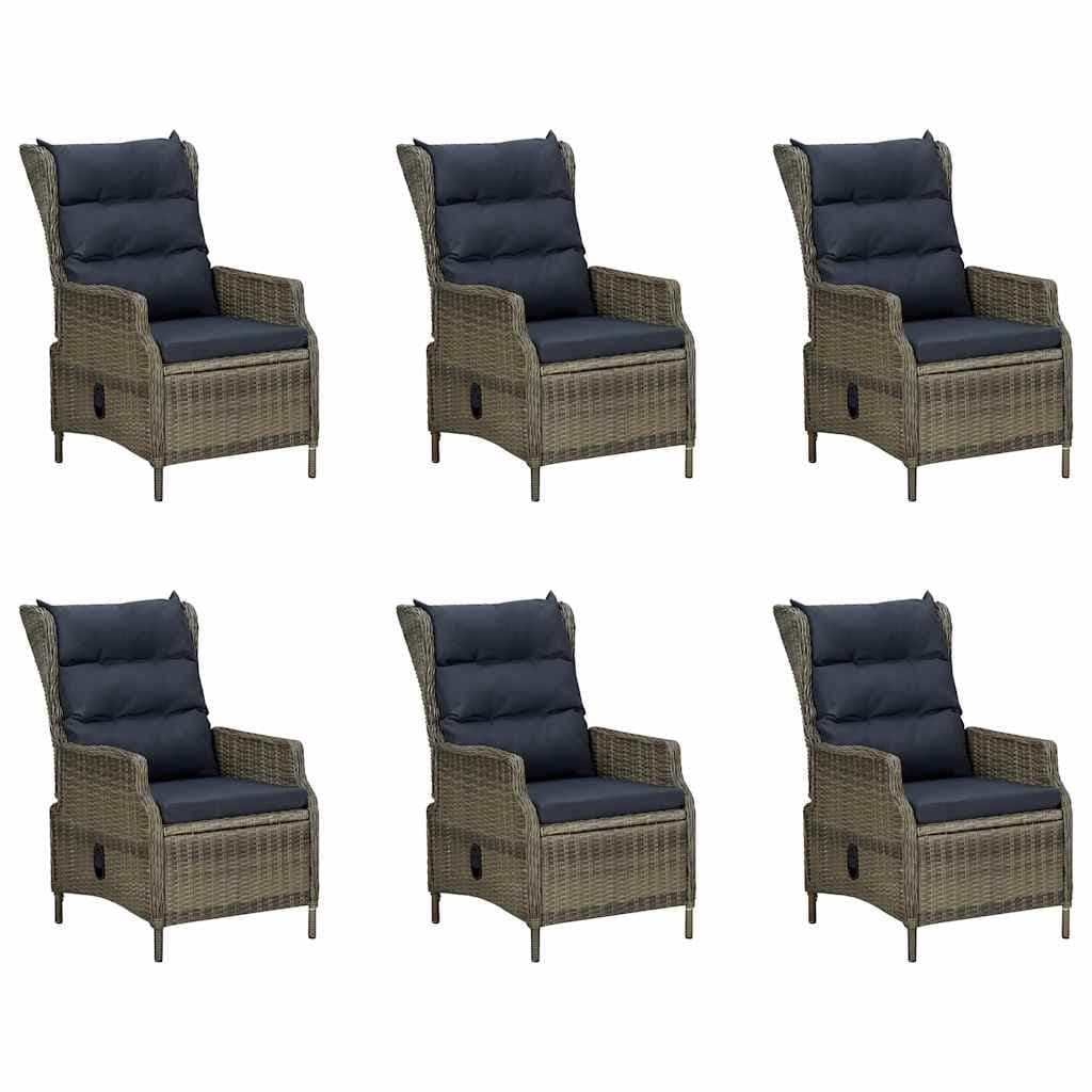 7 Piece Garden Dining Set with Solid Acacia Table