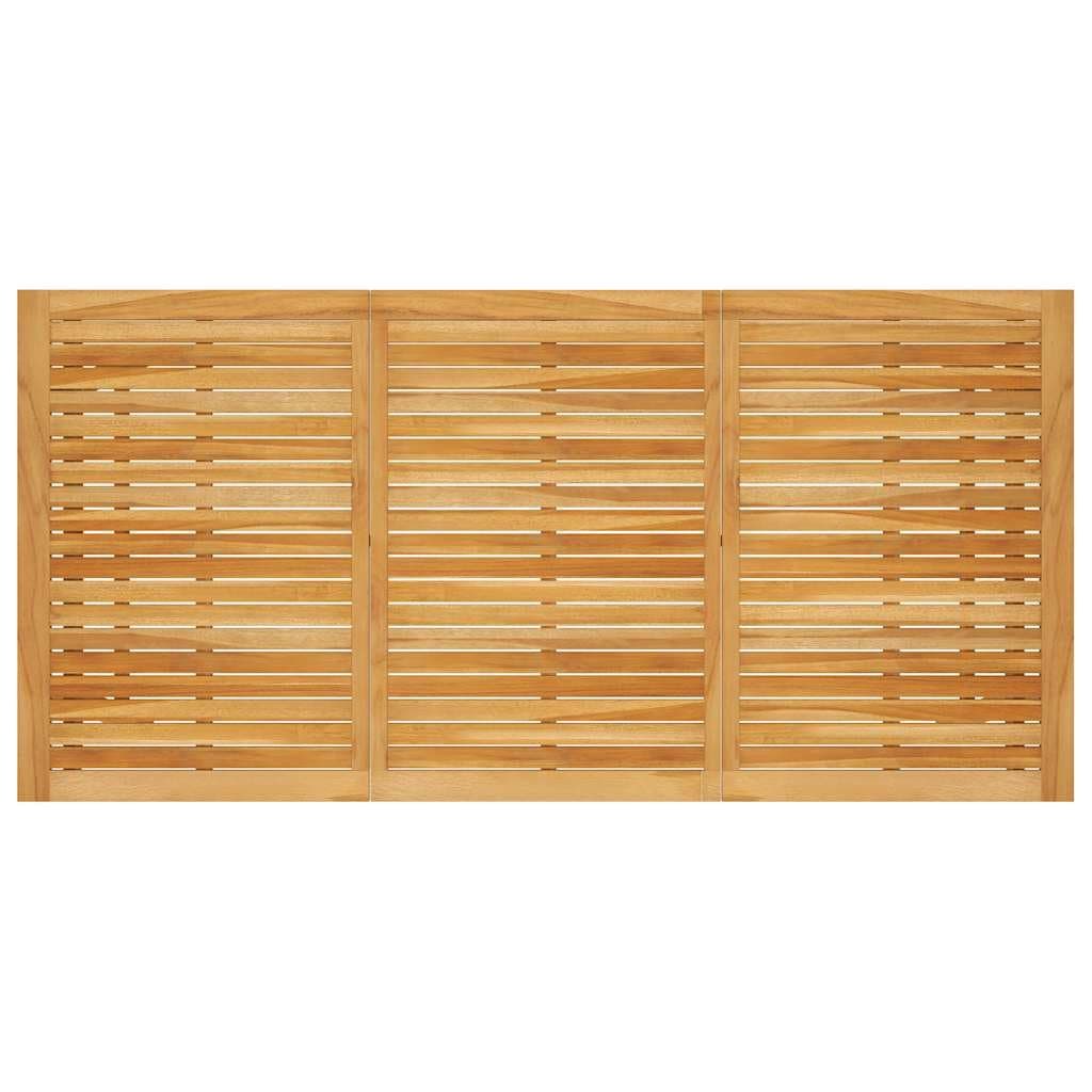 7 Piece Garden Dining Set with Solid Acacia Table