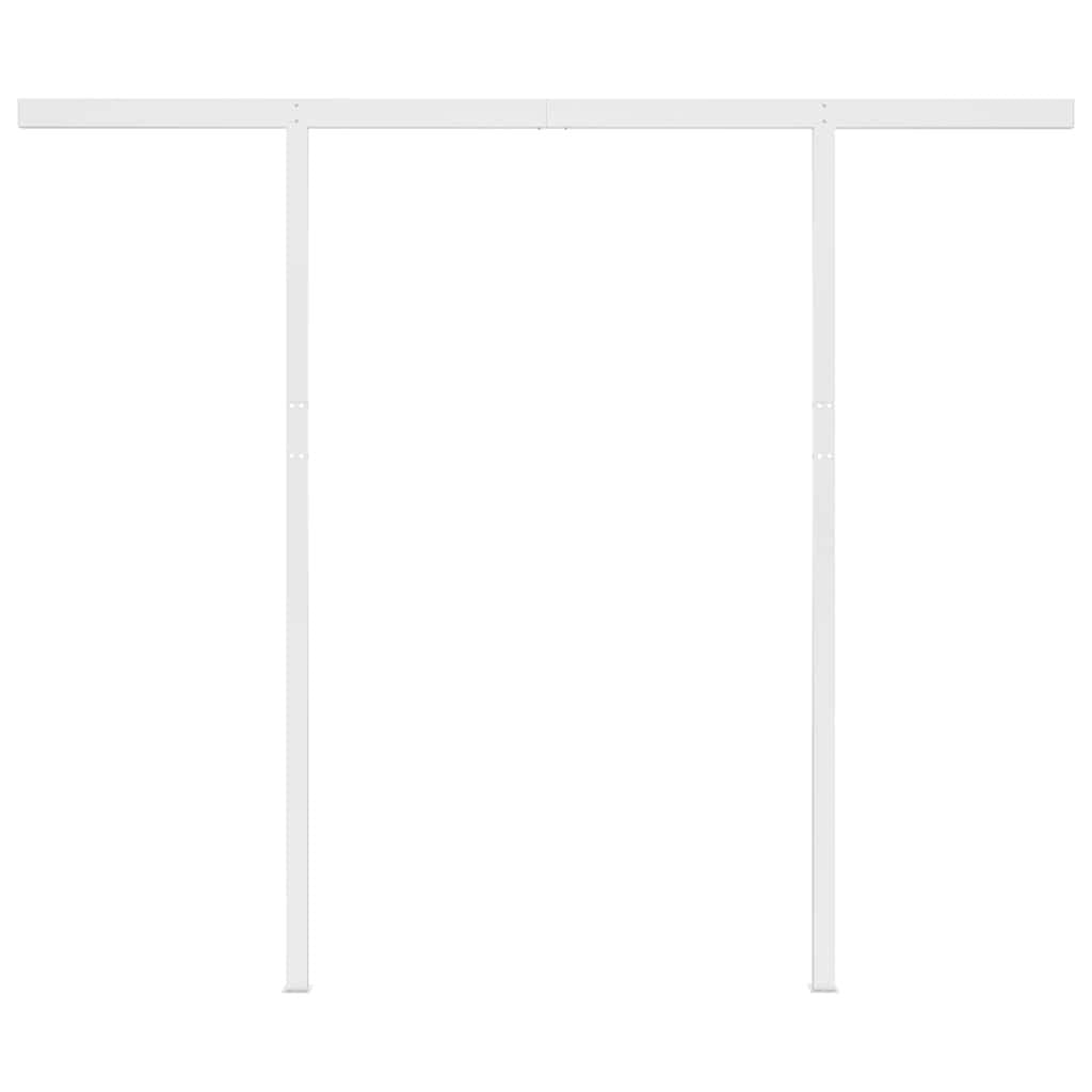 Manual Retractable Awning 3x2.5m Yellow White