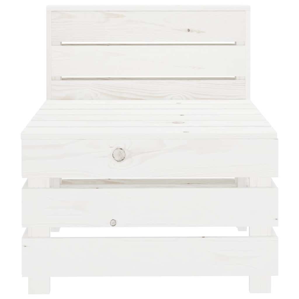 4-Seater Outdoor Pallet Sofa Set in White