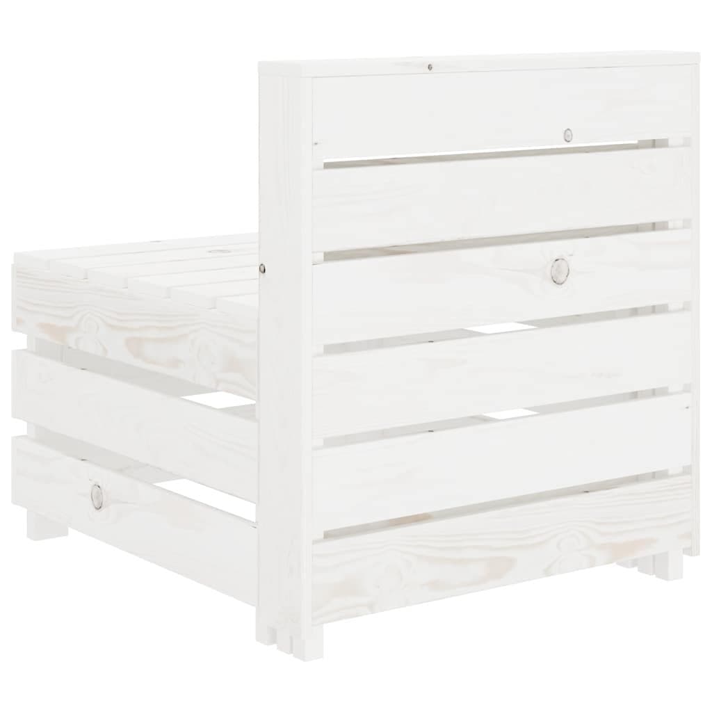 4-Seater Outdoor Pallet Sofa Set in White