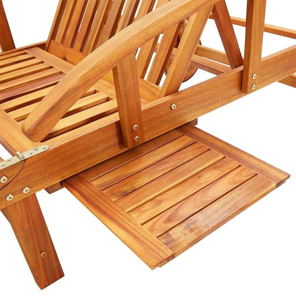 Adjustable Sun Loungers Set of 2 with Cushions