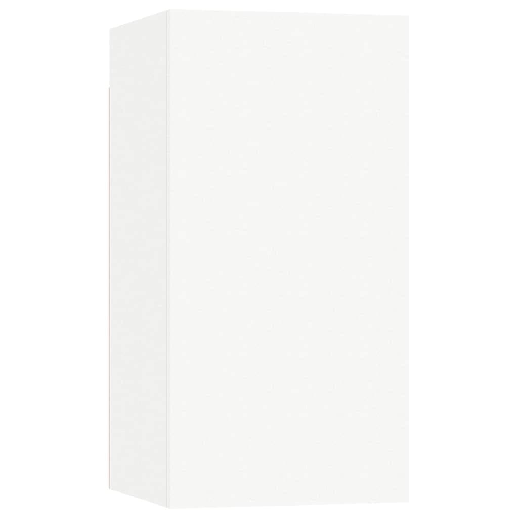 TV Cabinet Set 5 Piece Wall Mounted Storage White Living Room Entertainment Unit