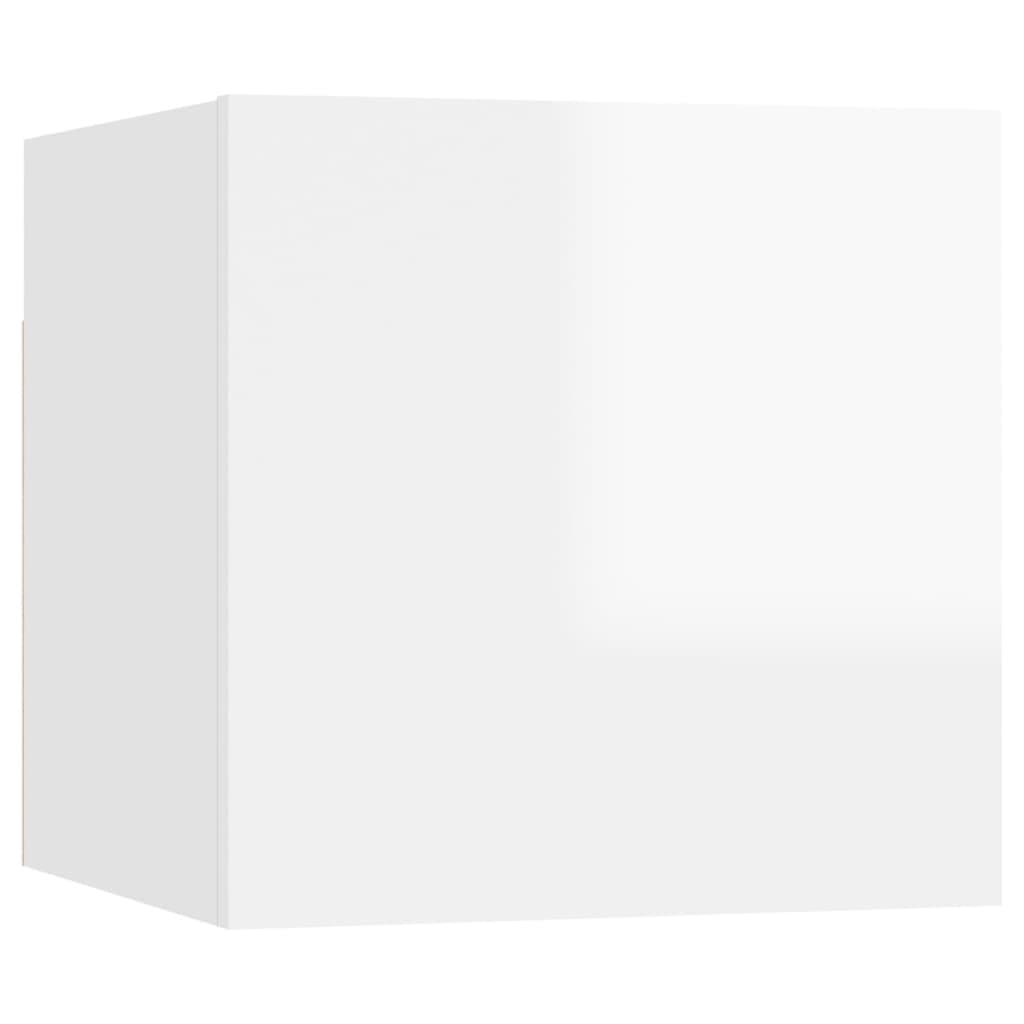 White Wall-Mounted Bedside Cabinet Organizer