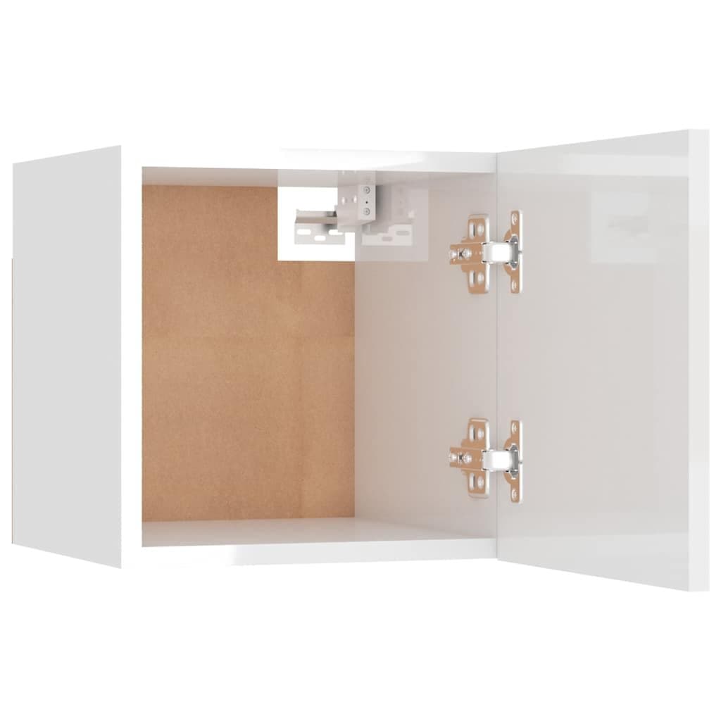 White Wall-Mounted Bedside Cabinet Organizer