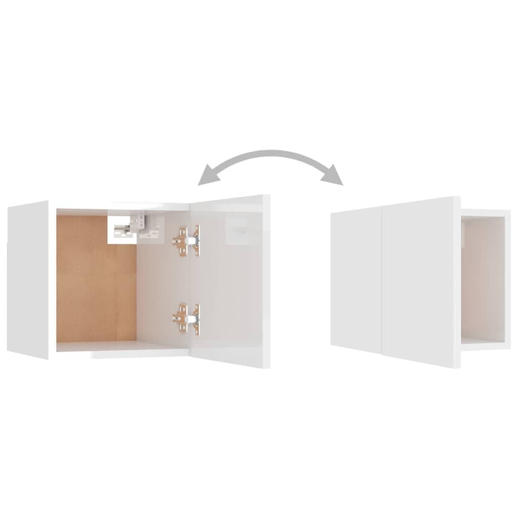 White Wall-Mounted Bedside Cabinet Organizer