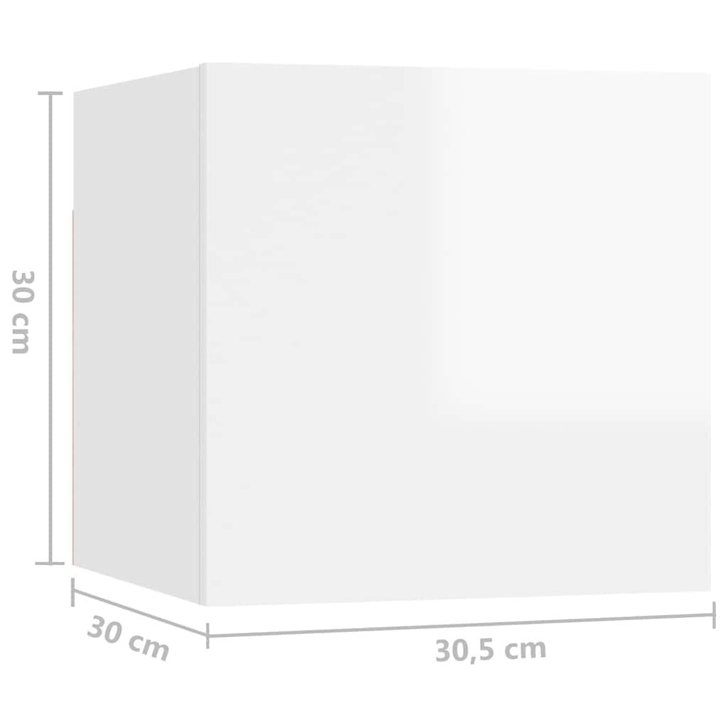 White Wall-Mounted Bedside Cabinet Organizer