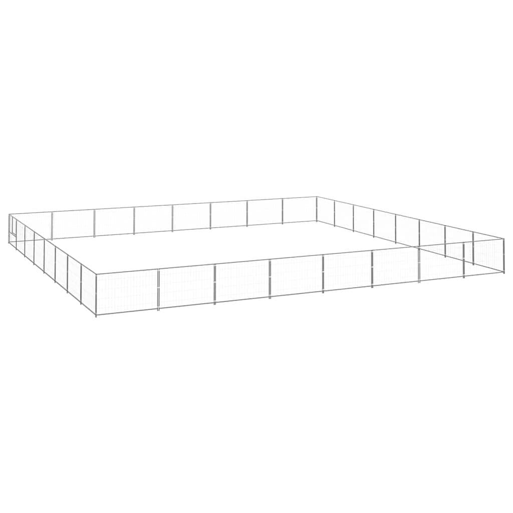 Outdoor Dog Kennel with Steel Wire Mesh