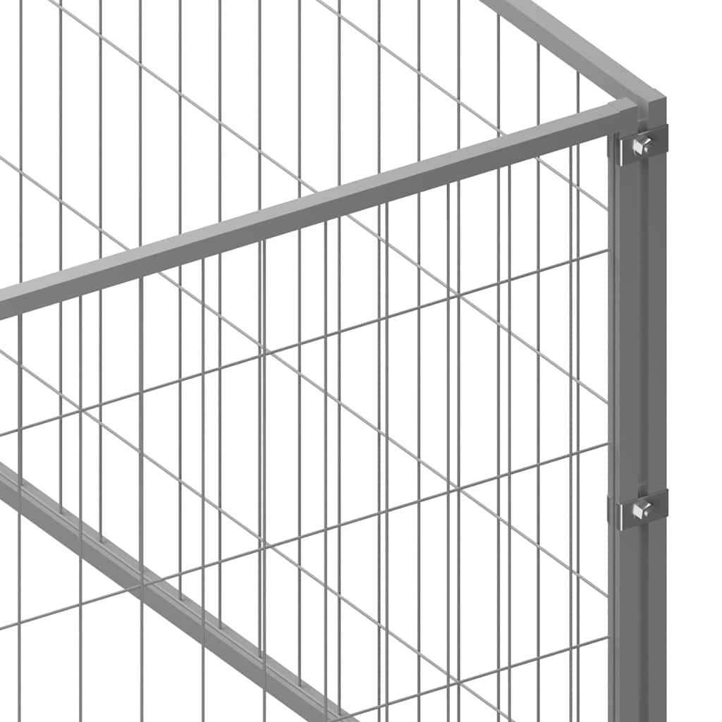 Outdoor Dog Kennel with Steel Wire Mesh