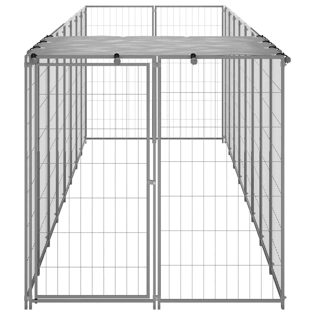 Outdoor Steel Dog Kennel Cage 4.84m²