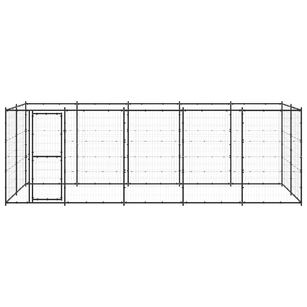 Dog Kennel Steel Outdoor Run Exercise Enclosure Large Play Area Mesh Ventilation