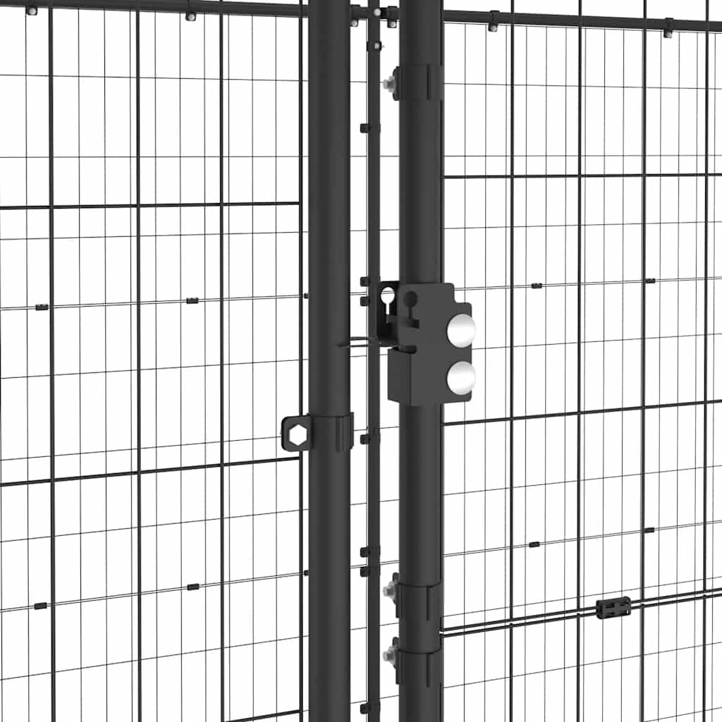 Dog Kennel Steel Outdoor Run Exercise Enclosure Large Play Area Mesh Ventilation