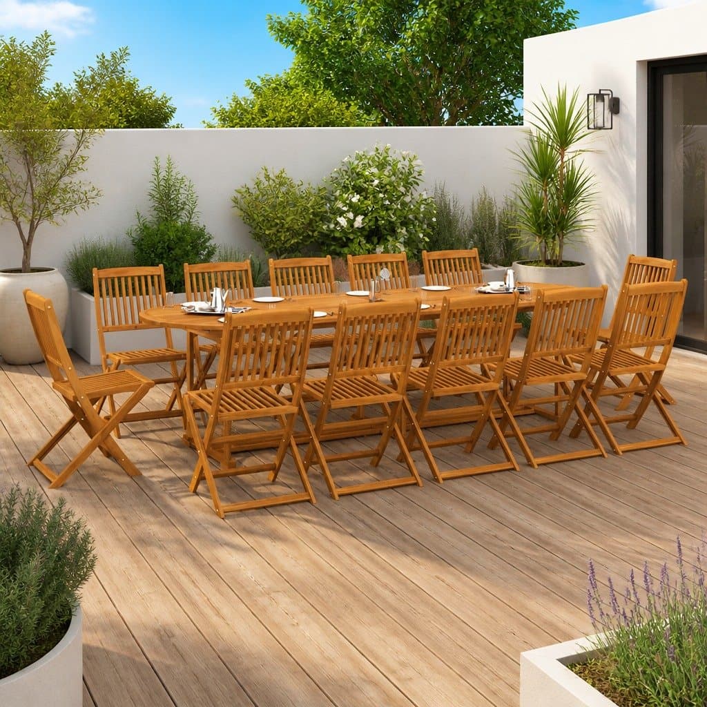 13-Piece Garden Dining Set for Outdoor Spaces