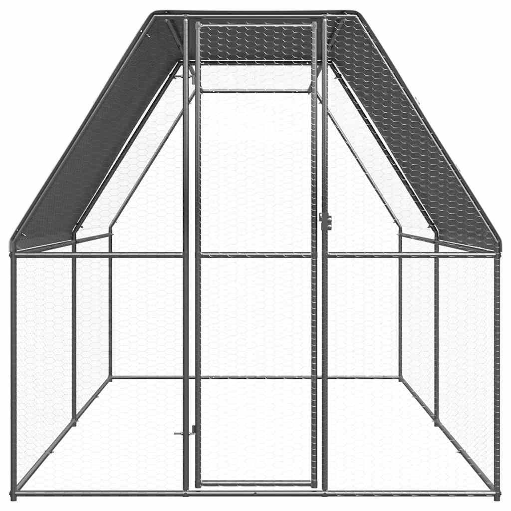 2x4x2 m Galvanised Steel Chicken Cage