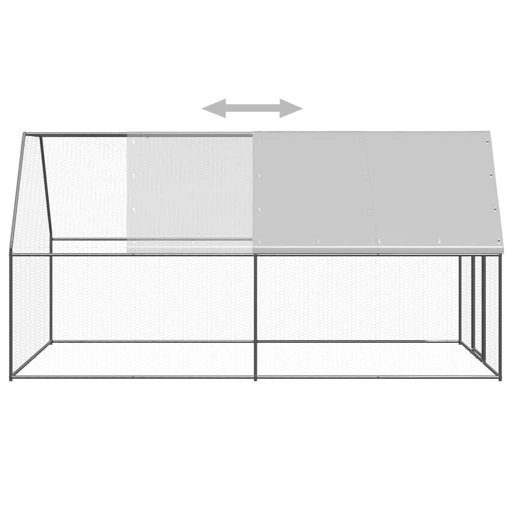 2x4x2 m Galvanised Steel Chicken Cage