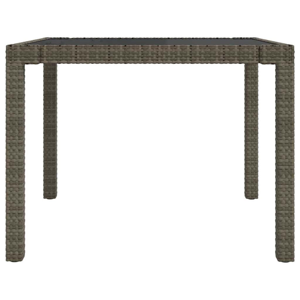5-Piece Outdoor Dining Set in Grey Rattan