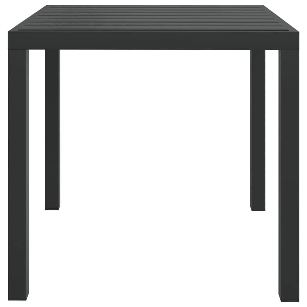 5 Piece Black PE Rattan Outdoor Dining Set