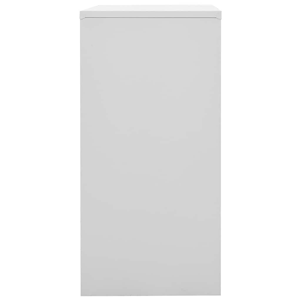 Light Grey and Blue Storage Locker Cabinets Set