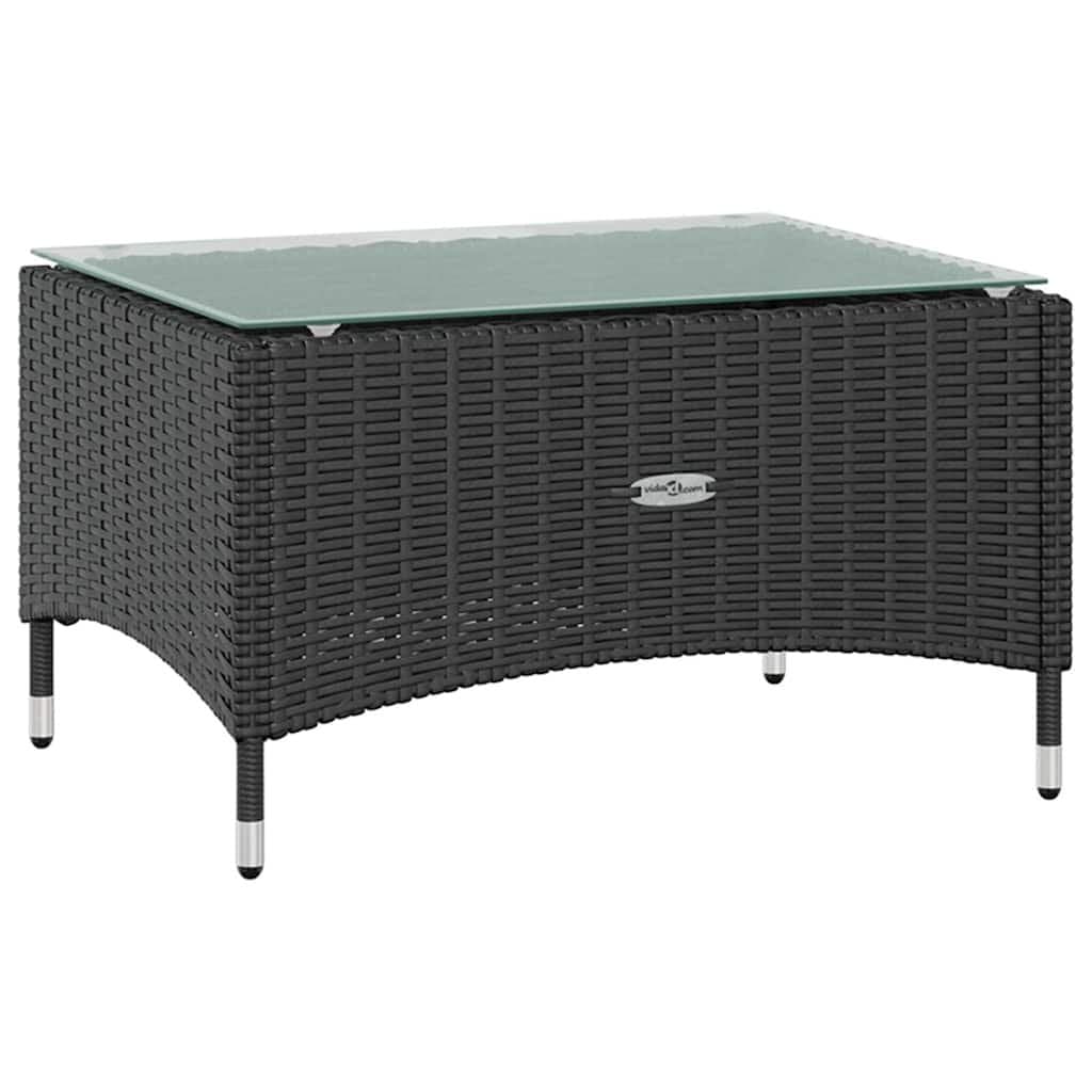 16-Piece Black Outdoor Garden Lounge Set with Cushions