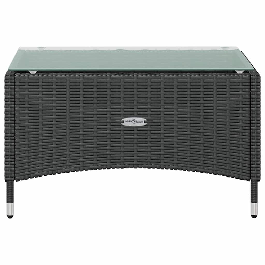 16-Piece Black Outdoor Garden Lounge Set with Cushions