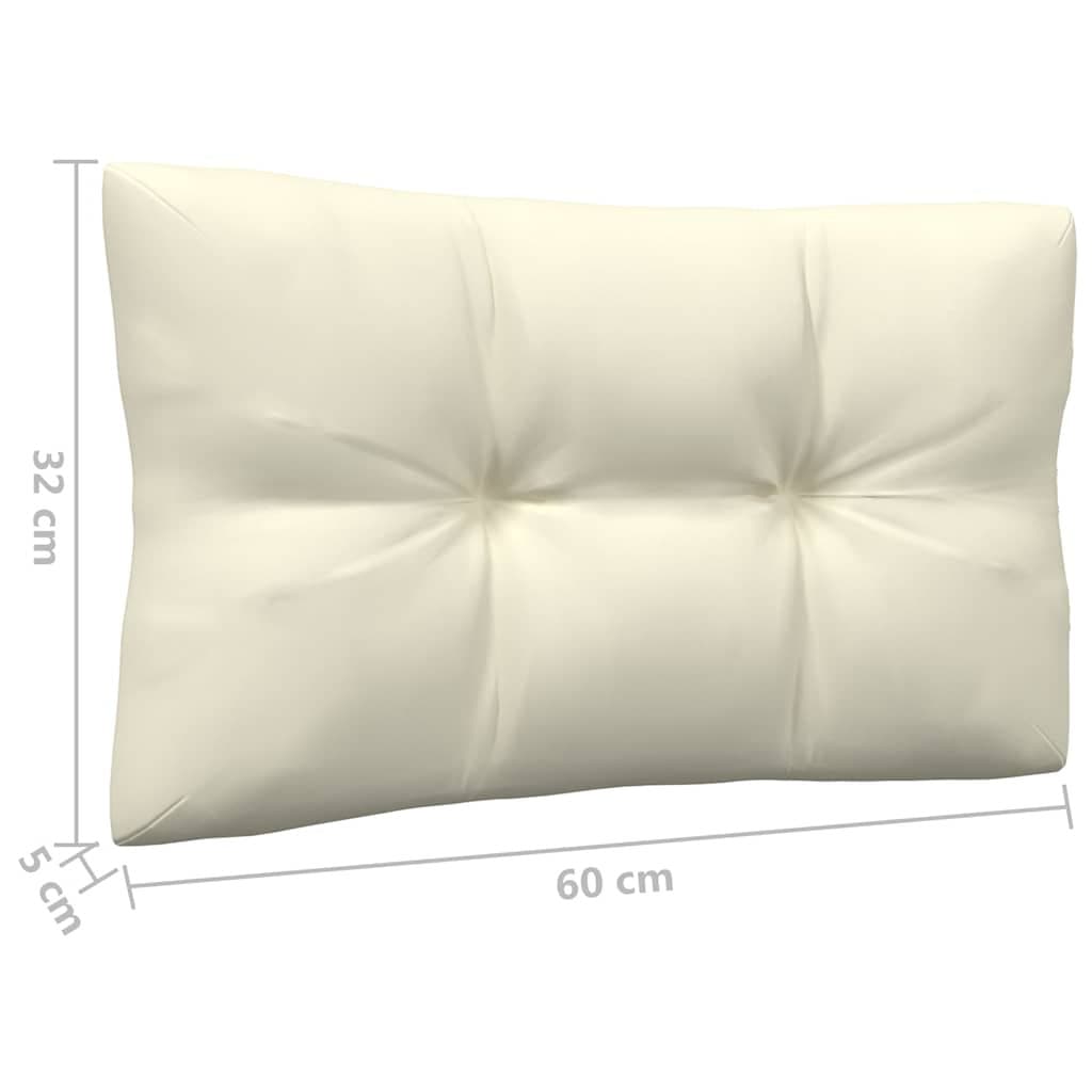 13 Piece Pinewood Garden Lounge Set with Cream Cushions