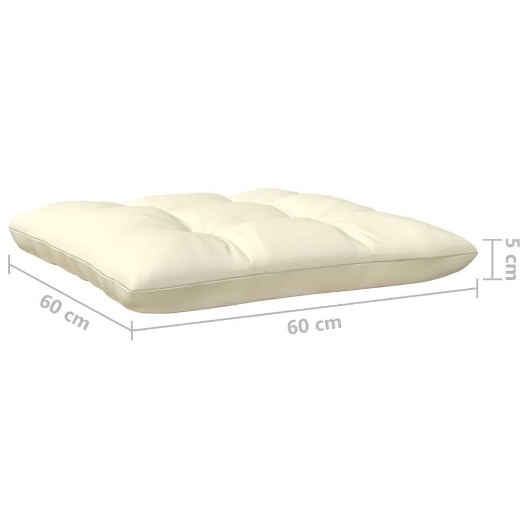 13 Piece Pinewood Garden Lounge Set with Cream Cushions