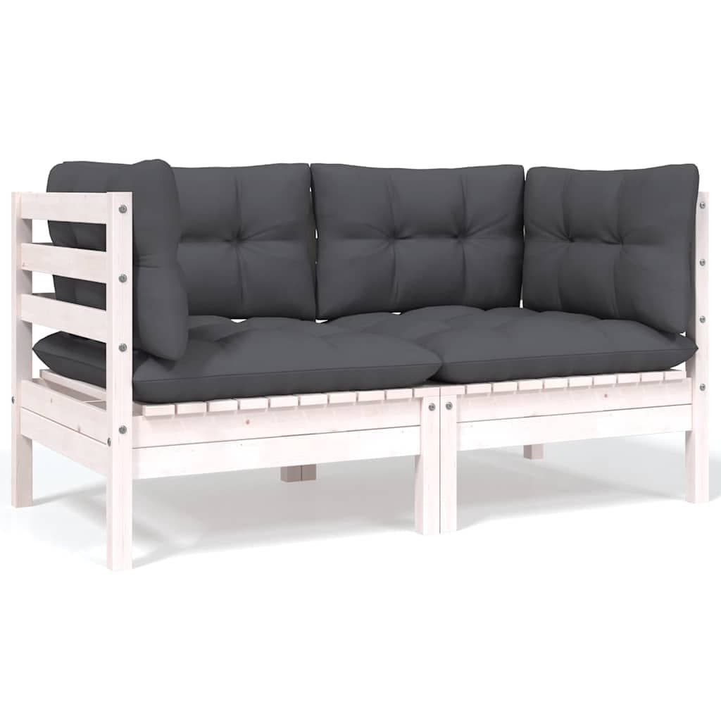 8 Piece Modular Outdoor Garden Lounge Set with Cushions
