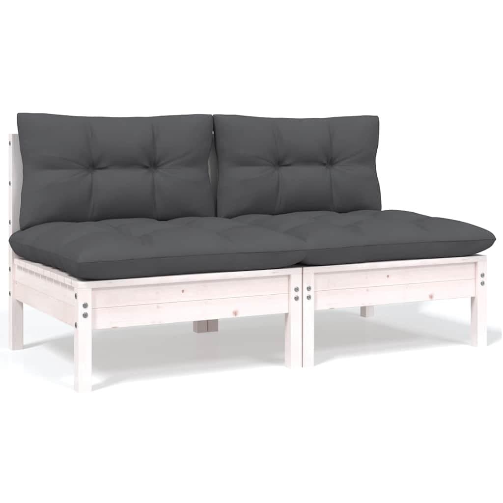8 Piece Modular Outdoor Garden Lounge Set with Cushions
