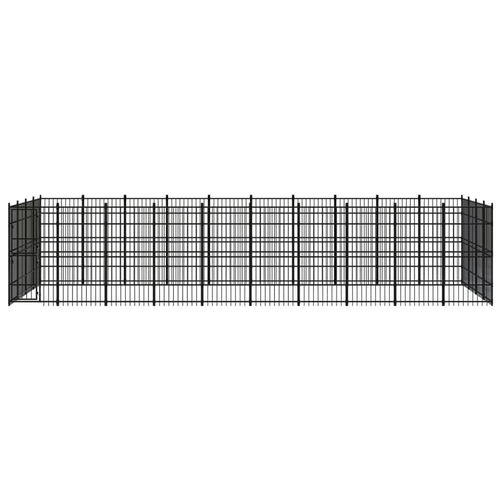 Large Outdoor Steel Dog Kennel for Safe Play
