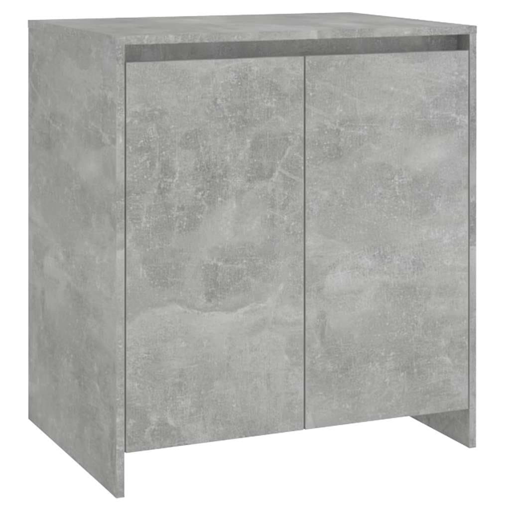 2 Piece Sideboard Grey Storage Cabinet Buffet Living Room Furniture