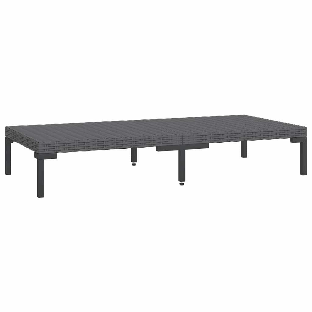 8-Piece Garden Lounge Set Grey Rattan Sofa