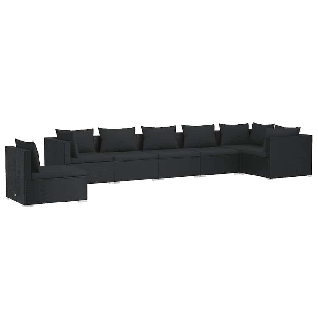 7-Piece Outdoor Garden Lounge Set with Cushions